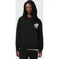 AllSaints Orlando Crew Jet Black Taglia: XXL | Maglioni a maglia Outlet | Uomo | Nero