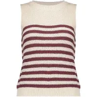 Geisha Spencer Striped Off-white/cherry Red Taglia: XXL | Maglioni a maglia Outlet | Donna | Rosso
