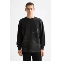 Scotch & Soda Loose Fit Overdyed Aw Sweatshirt Meteorite Taglia: L | Maglioni a maglia Outlet | Uomo