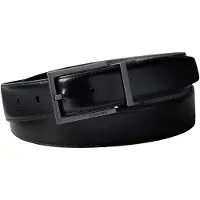 Calvin Klein Square Buckle Smooth Belt Black/dark Brown/matte Gunme Taglia: 90 | Cinture Outlet | Uomo | Nero