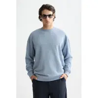 Scotch & Soda Textured Sweatshirt Faded Denim Taglia: XXL | Maglioni a maglia Outlet | Uomo | Blu