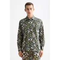 Scotch & Soda Printed Relaxed-fit Shirt Zig Zag Patchwork Multi Taglia: XXL | Camicie Casual Outlet | Uomo
