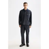 Scotch & Soda Melange Cotton-blend Nylon-trimmed Army Overshirt Grey Melan Taglia: M | Giacche Outlet | Uomo | Verde