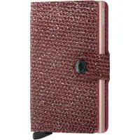 Secrid Unisex Miniwallet Sparkle Red Taglia: OS | Portafogli Outlet | Unisex | Rosso