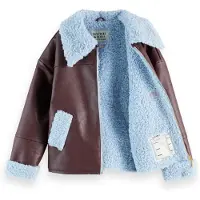 Scotch & Soda Girls Faux Leather Jacket Fudge Taglia: 6 | Giacche Outlet | Unisex