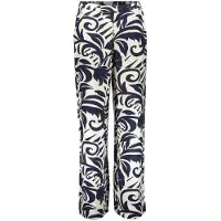 Geisha Pants Naive Flower Navy/off-white Taglia: XL | Pantaloni Outlet | Donna | Blu