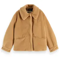 Scotch & Soda Girls Faux Fur Jacket Tannin Taglia: 4 | Giacche Outlet | Unisex