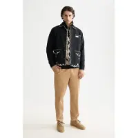 Scotch & Soda Embroidered Cotton-blend Worker Jacket Anthracite Taglia: S | Giacche leggere Outlet | Uomo