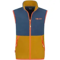 TROLLKIDS Kid's Kjerag Vest Gilet in pile Bambini (110, blu)
