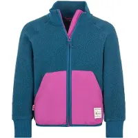 TROLLKIDS Girl's Vega Jacket Giacca in pile Bambini (140, blu)