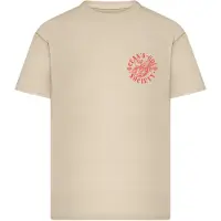 Mister tee Maglietta 'Oceans Gold' beige / rosso acceso