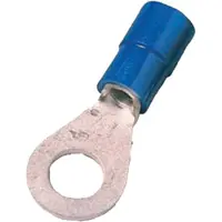 INTERCABLE TOOLS GmbH 100 pezzi Capocorda a crimpare 1,5-2,5qmm M6 blu - Capocorda ad anello per fili di rame ICIQ26