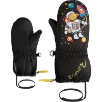 Ziener Kid's Leprint-Z AS Guanti Bambini (1,5, nero)