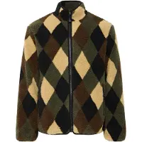 !Solid Giacca di pile 'SDReagan Pile' camello / marrone scuro / verde scuro / nero