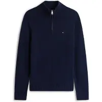 Tommy Hilfiger Lambswool Zip Mock Navy Blue Taglia: XXL | Maglioni a maglia Outlet | Uomo | Blu