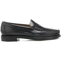 Sebago mocassini da uomo in pelle liscia neri | Taglia 40