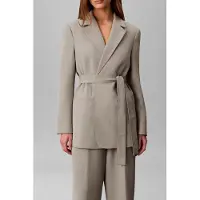 Calvin Klein Casual Twill Belted Trouser Shadow Taglia: 2 | Pantaloni da completo Outlet | Donna