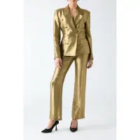 Guess Marciano GUESS Milla Pant Antique Gold Multi Taglia: 48 | Pantaloni da completo Outlet | Donna | Giallo