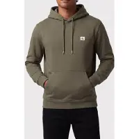 Calvin Klein Classic Long Sleeve 350gsm Terry Woven Label Dusty Olive Taglia: S | Felpe con cappuccio Outlet | Uomo | Verde