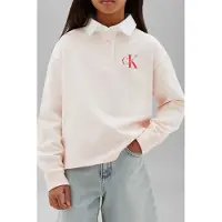 Calvin Klein Girls Mini Me Rugby Monologo Mangano Calcite Taglia: 6 | Maglioni Outlet | Unisex