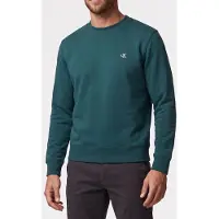 Calvin Klein Long Sleeve Classic 350gsm Terry Monogram Tahoe Green Taglia: S | Maglioni a maglia Outlet | Uomo | Verde