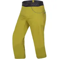 Ocun Jaws 3/4 Pants Pantaloni da arrampicata Uomo (L, olivia/giallo)