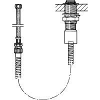 Hansa Einzeleinbaukörper 04280100 Fuer Brausehalterung, verchromt