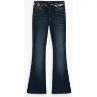 Desigual , Pantaloni jeans flare, Donna, Cotone, Blu, 44