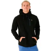 Rip Curl Anti Series Departed Zip Through Giacca in pile Uomo (M, nero)