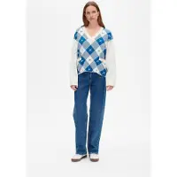 Baum und pferdgarten Cloe Sweater Federal Blue Check Taglia: L | Maglie a manica lunga Outlet | Donna | Blu
