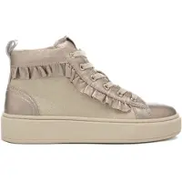 Nero Giardini sneakers alte da bambina con ruches sulla parte esterna platino | Taglia 35