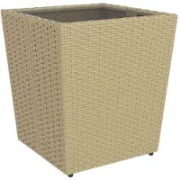 vidaXL set bistrot da giardino 5 pezzi in polirattan e vetro temperato Beige
