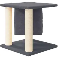 vidaXL Graffiatoio in sisal grigio scuro 37 cm