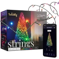 Twinkly Strings 750 RGB LED, cavo nero, 60 m, IP44
