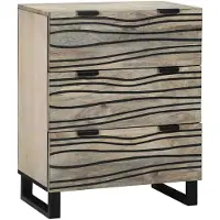 vidaXL Credenza bianca 60 x 33,5 x 75 cm in legno massiccio di mango