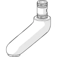 Hansa Sporgenza bocca 86 mm cromata