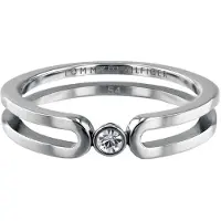 Tommy Hilfiger Fine steel Anello with crystal TH2780100 - Circuit: 56 mm