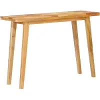 vidaXL Tavolo da pranzo naturale 100 x 35 x 75 cm in legno massiccio di mango