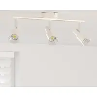 vidaXL Faretto da soffitto con faretti nichel 39 x 10,5 x 10,5 cm acciaio