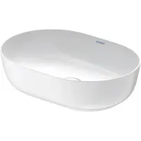Duravit Luv vasque à poser 50x35cm, sans trop-plein, sans percement pour robinetterie, meulé, 0379502600, 0379502600