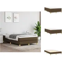 vidaXL Letto a molle scure in tessuto 120x200 cm - Letti & strutture letto