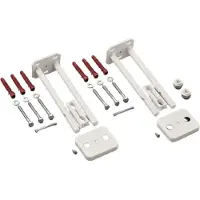 Zehnder Accessori di montaggio per divisori, Yucca Asym, bianco RAL 9016, 1 pz.