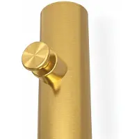 Casa Padrino scaldasalviette per bagno in ottone h. 170 cm - Radiatore verticale elettrico per bagno