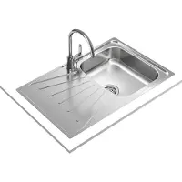 Teka Lavello da cucina STARBRIGHT, liscio, con scarico a destra, 50x79