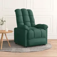 Prolenta Maison Exclusive - Poltrona relax in tessuto verde scuro