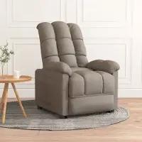 Prolenta Casa esclusiva - Poltrona relax Taupe Stoff