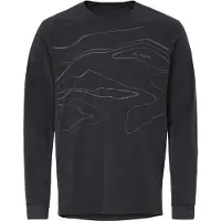 Vaude Moab L/S Pro Shirt Maglietta da ciclismo Uomo (XXL, nero/grigio)