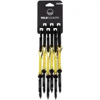 Wild Country - Pack de 6 dégaines d'escalade - Session Quickdraw 6X12Cm Heritage in Nylon - Viola