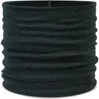 Buff Heavyweight Merino Wool Sciarpa a tubo (One Size, nero)