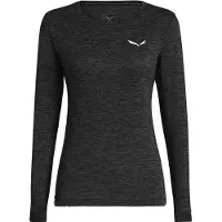Salewa Women's Puez Melange Dry L/S Tee Maglia funzionale Donna (34, nero)